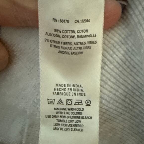 Anthropologie Maeve Ligonier Terry Sweatshirt Light Gray Size Large - Picture 11 of 11